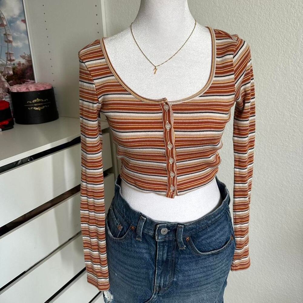 Urban outfitters bdg multicoloured striped top
